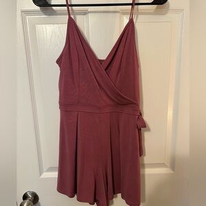 Abercrombie & Fitch Dusty Rose Wrap Romper